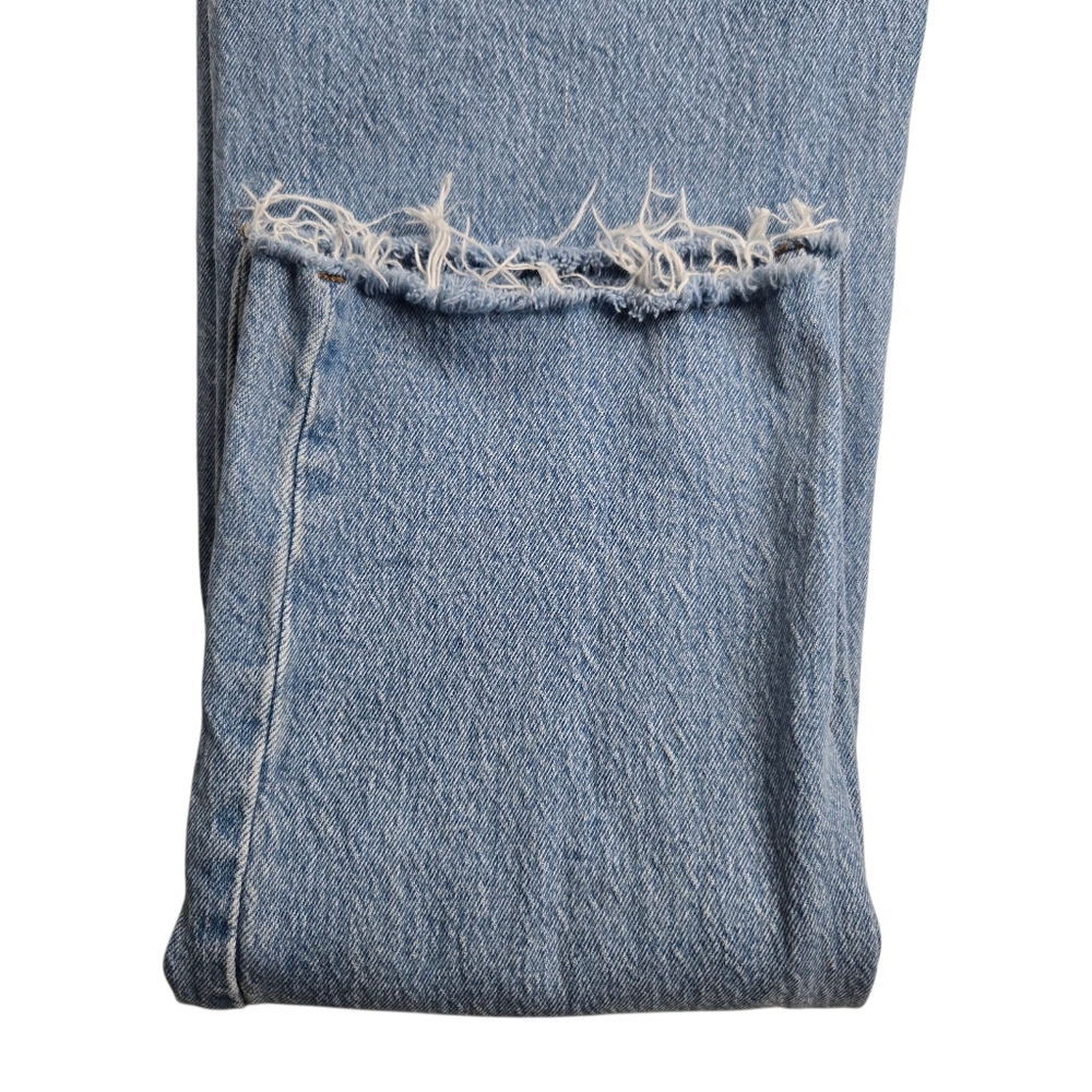 Abercrombie & Fitch Women Sz 28 The 90s Straight Mid-Rise Medium Wash Denim Jean - Picture 8 of 15